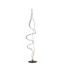 Albany Floor Lamp 1 x 45W LED Inline Floor Dimmer 3000K 3000lm Dark Grey -6