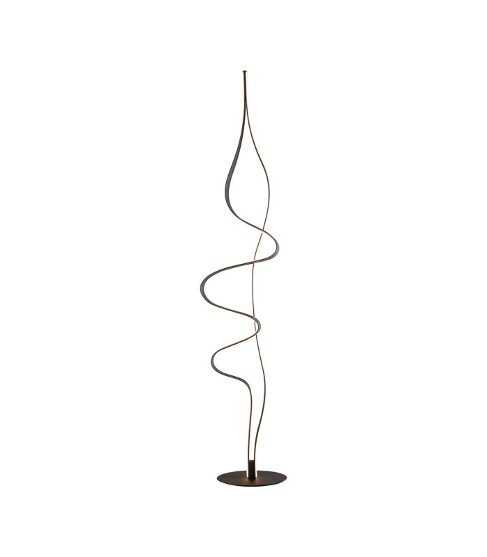 Albany Floor Lamp 1 x 45W LED Inline Floor Dimmer 3000K 3000lm Dark Grey -6