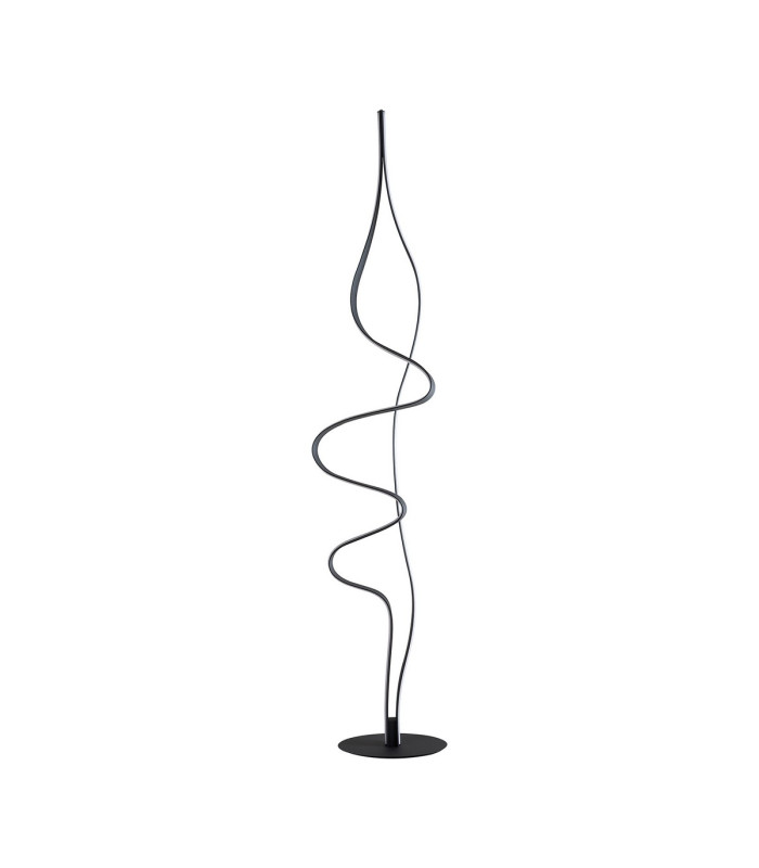Albany Floor Lamp 1 x 45W LED Inline Floor Dimmer 3000K 3000lm Dark Grey -10