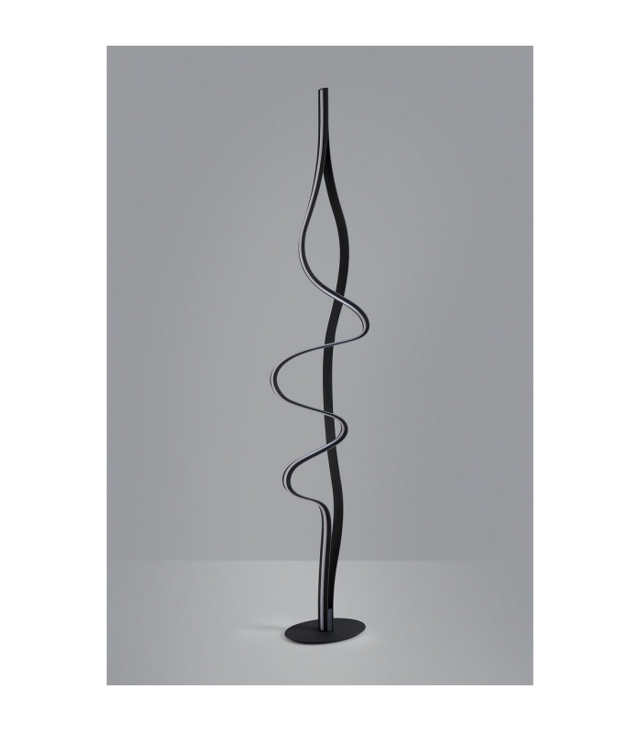 Albany Floor Lamp 1 x 45W LED Inline Floor Dimmer 3000K 3000lm Dark Grey -11