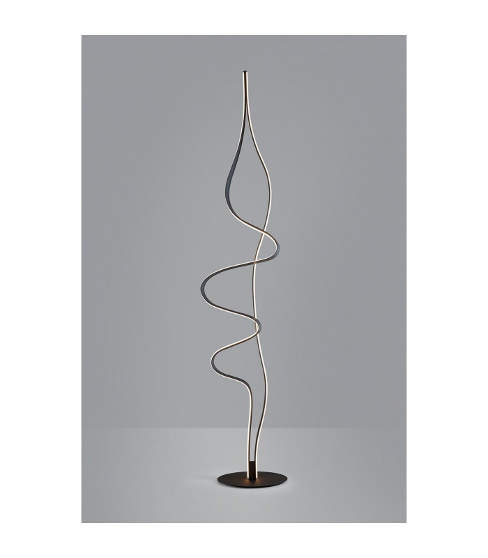 Albany Floor Lamp 1 x 45W LED Inline Floor Dimmer 3000K 3000lm Dark Grey -12