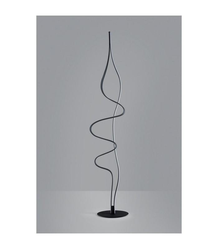 Albany Floor Lamp 1 x 45W LED Inline Floor Dimmer 3000K 3000lm Dark Grey -13