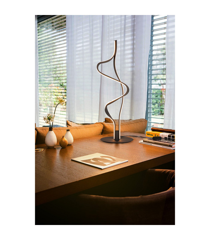Albany Table Lamp 1 x 18W LED Triac Dimmable 3000K 1400lm Dark Grey -4