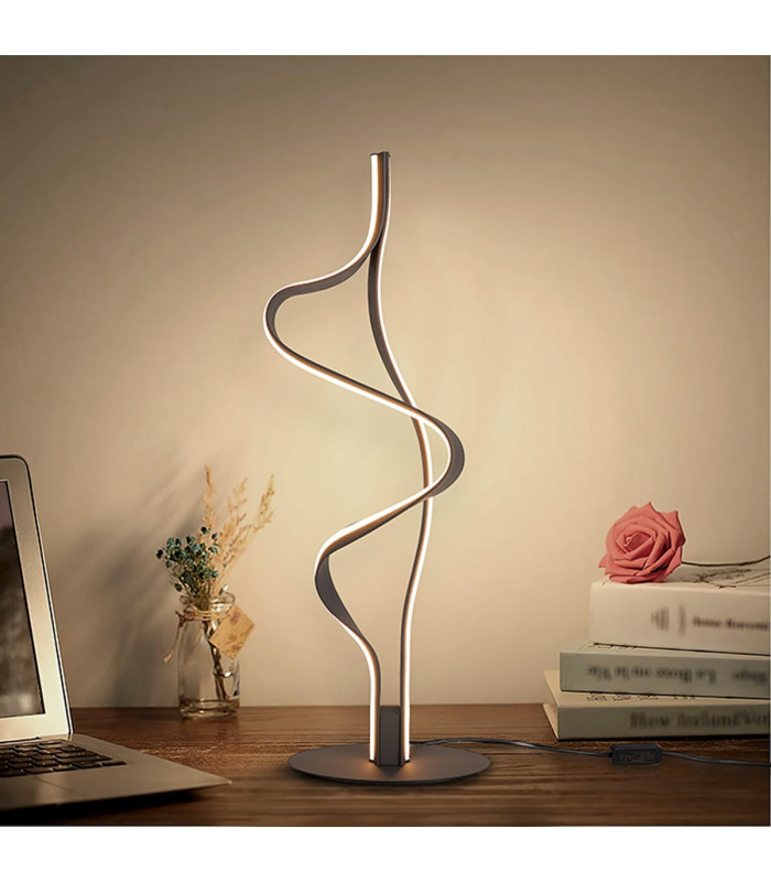 Albany Table Lamp 1 x 18W LED Triac Dimmable 3000K 1400lm Dark Grey -5