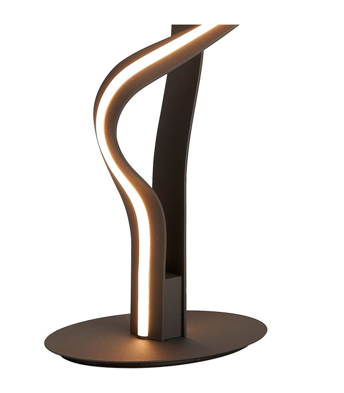 Albany Table Lamp 1 x 18W LED Triac Dimmable 3000K 1400lm Dark Grey -10