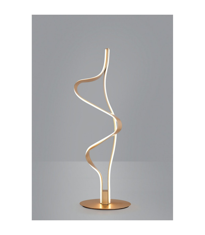 Albany Table Lamp 1 x 18W LED Triac Dimmable 3000K 1400lm Gold -12