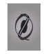 Albany Loop Wall Light 1 x 13W LED Triac Dimmable 3000K 770lm Dark Grey -9