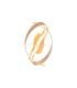 Albany Loop Wall Light 1 x 13W LED Triac Dimmable 3000K 770lm Gold -1