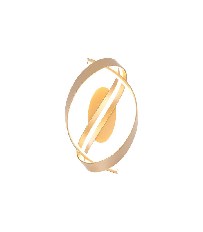 Albany Loop Wall Light 1 x 13W LED Triac Dimmable 3000K 770lm Gold -1