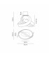 Albany Loop Wall Light 1 x 13W LED Triac Dimmable 3000K 770lm Gold -2