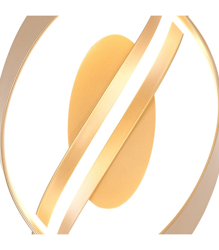 Albany Loop Wall Light 1 x 13W LED Triac Dimmable 3000K 770lm Gold -7