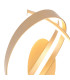 Albany Loop Wall Light 1 x 13W LED Triac Dimmable 3000K 770lm Gold -8