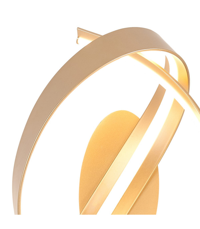 Albany Loop Wall Light 1 x 13W LED Triac Dimmable 3000K 770lm Gold -8