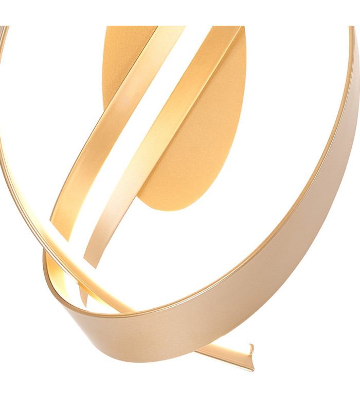 Albany Loop Wall Light 1 x 13W LED Triac Dimmable 3000K 770lm Gold -9