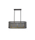 Buffalo Linear Pendant/Semi Flush 6 Light E27 Satin Black / Painted Gold-5