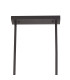 Buffalo Linear Pendant/Semi Flush 6 Light E27 Satin Black / Painted Gold-7