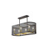 Buffalo Linear Pendant/Semi Flush 6 Light E27 Satin Black / Painted Gold-10