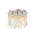Wayland 30cm Flush Ceiling Light 3 x G9 IP44 Polished Chrome/Crystal-1
