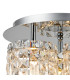 Wayland 30cm Flush Ceiling Light 3 x G9 IP44 Polished Chrome/Crystal-5