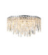 Wayland 45cm Flush Ceiling Light 9 x G9 IP44 Polished Chrome/Crystal-1