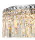 Wayland 45cm Flush Ceiling Light 9 x G9 IP44 Polished Chrome/Crystal-4