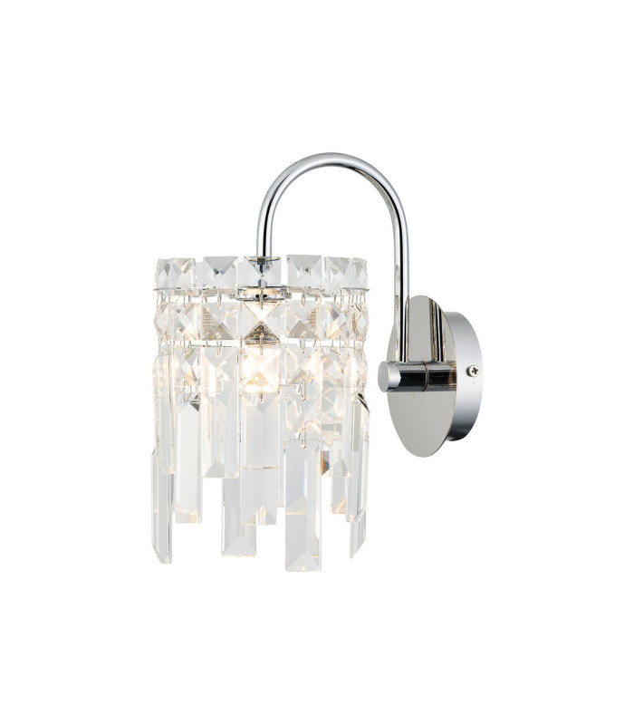 Wayland Wall Light 1 x G9 IP44 Polished Chrome/Crystal-1