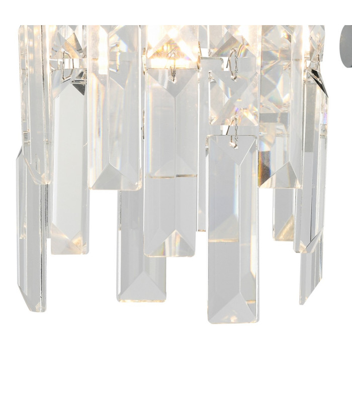 Wayland Wall Light 1 x G9 IP44 Polished Chrome/Crystal-7