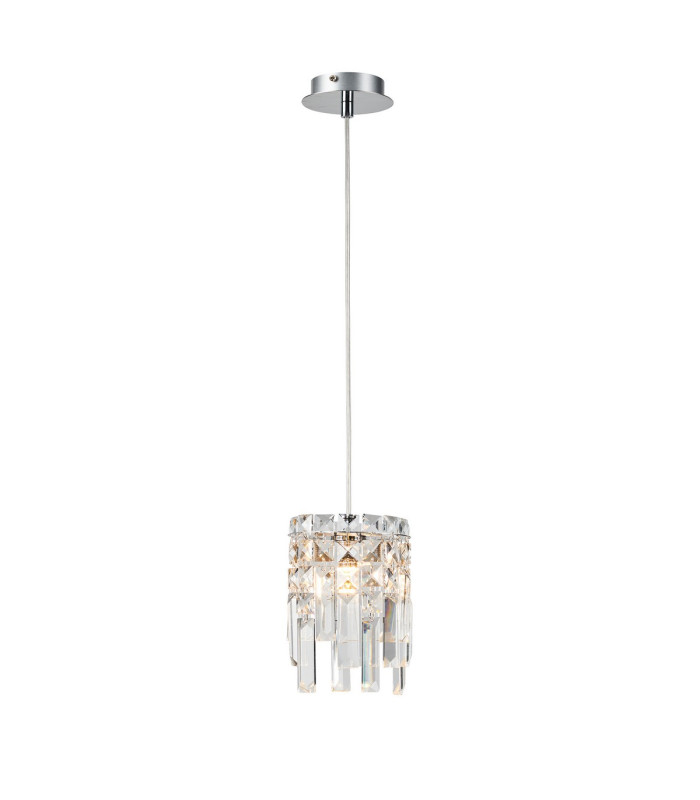 Wayland 13cm Pendant 1 x G9 IP44 Polished Chrome/Crystal-4