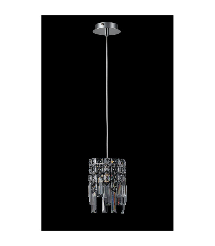 Wayland 13cm Pendant 1 x G9 IP44 Polished Chrome/Crystal-8