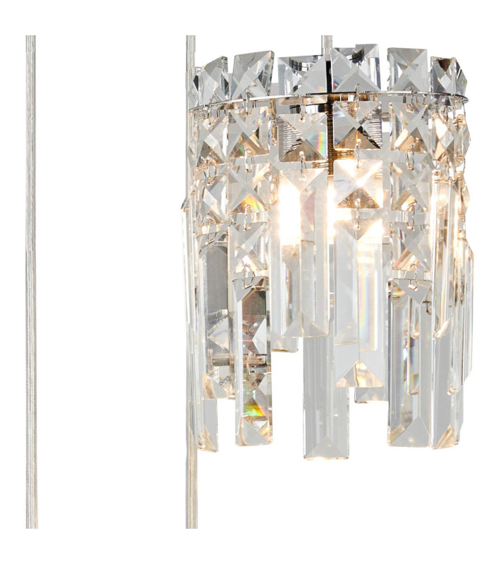 Wayland 29cm Pendant 3 x G9 IP44 Polished Chrome/Crystal-6