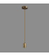 Argyle 10cm 2m 1 Light Pendant Antique Brass/2m Golden Brown Braided Cable E27 Max 60W-3