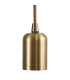Argyle 10cm 2m 1 Light Pendant Antique Brass/2m Golden Brown Braided Cable E27 Max 60W-5