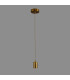 Argyle 10cm 2m 1 Light Pendant Gilt Bronze/Gold Braided Cable E27 Max 60W c/w Ceiling Bracket & Deeper Shade Ring-3
