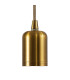Argyle 10cm 2m 1 Light Pendant Gilt Bronze/Gold Braided Cable E27 Max 60W c/w Ceiling Bracket & Deeper Shade Ring-5