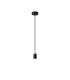 Argyle 10cm 1m 1 Light Pendant Black/Black Braided Cable E27 Max 60W c/w Ceiling Bracket & Deeper Shade Ring-4