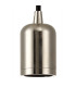 Argyle 10cm 1m 1 Light Pendant Brushed Nickel/Black Braided Cable E27 Max 60W c/w Ceiling Bracket & Deeper Shade Ring-5