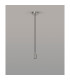 Argyle 10cm 1m 1 Light Pendant Chrome/Black Braided Cable E27 Max 60W c/w Ceiling Bracket & Deeper Shade Ring-3