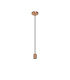 Argyle 10cm 1m 1 Light Pendant Rose Gold/Black Braided Cable E27 Max 60W c/w Ceiling Bracket & Deeper Shade Ring-4
