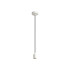 Argyle 10cm 1m 1 Light Pendant White/Black Braided Cable E27 Max 60W c/w Ceiling Bracket & Deeper Shade Ring-4