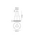 Rochester 60cm Round Pendant 45W LED Remote Control CCT Tuneable White 3000K-6000K-2