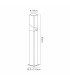 Blenheim 60cm Post Lamp PIR Sensor 1 x E27 IP44 Grey/Clear -2