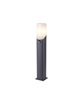 Blenheim 60cm Post Lamp PIR Sensor 1 x E27 IP44 Grey/Opal -1