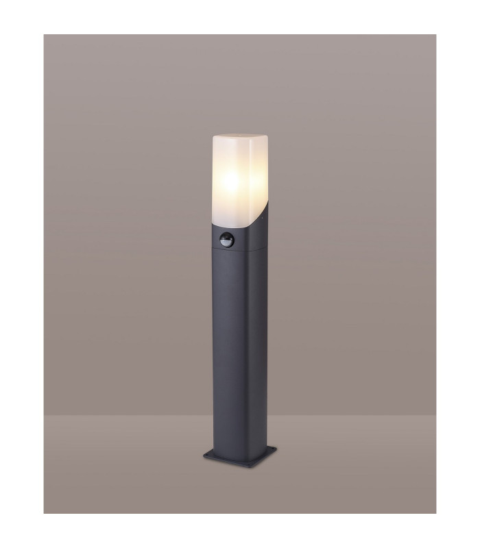 Blenheim 60cm Post Lamp PIR Sensor 1 x E27 IP44 Grey/Opal -3