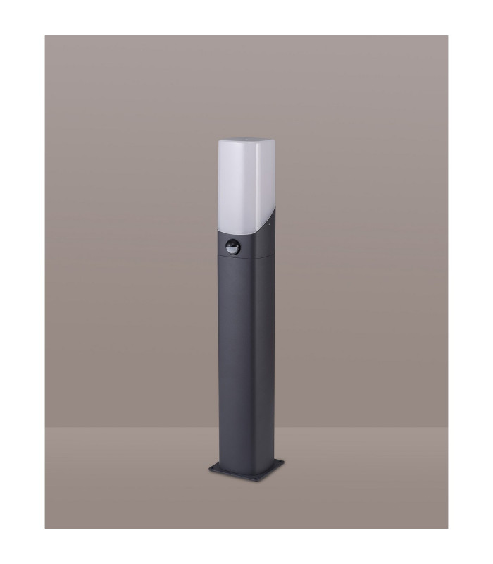 Blenheim 60cm Post Lamp PIR Sensor 1 x E27 IP44 Grey/Opal -7