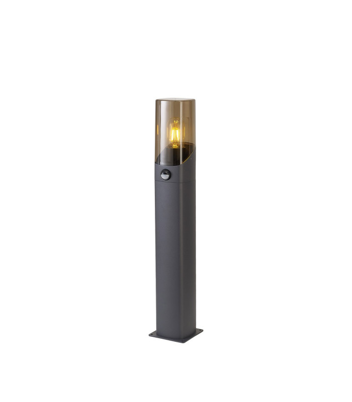 Blenheim 60cm Post Lamp PIR Sensor 1 x E27 IP44 Grey/Smoke -1