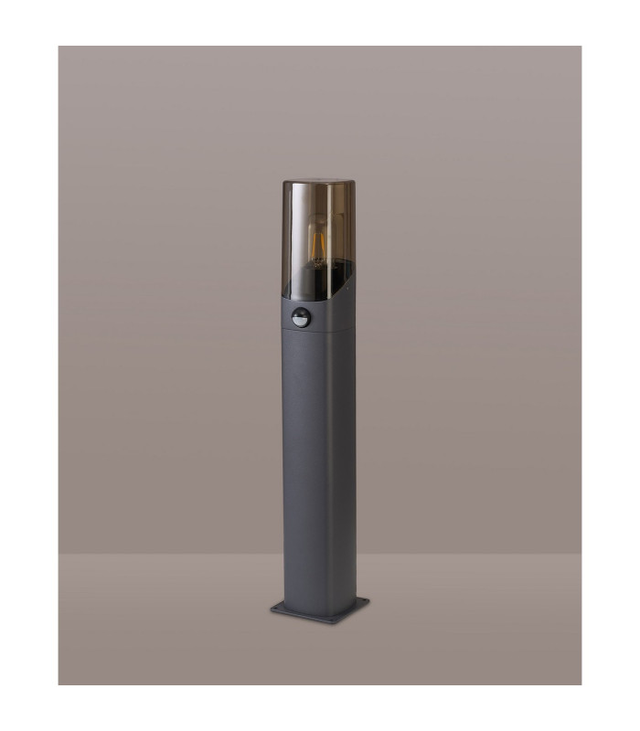 Blenheim 60cm Post Lamp PIR Sensor 1 x E27 IP44 Grey/Smoke -7