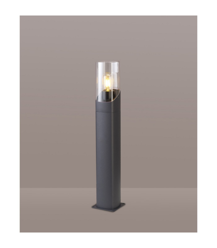 Blenheim 60cm Post Lamp 1 x E27 IP44 Grey/Clear -3