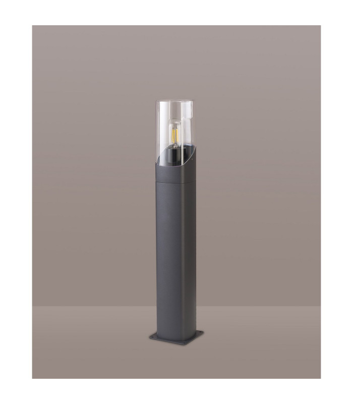 Blenheim 60cm Post Lamp 1 x E27 IP44 Grey/Clear -7