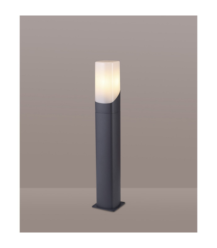 Blenheim 60cm Post Lamp 1 x E27 IP44 Grey/Opal -3