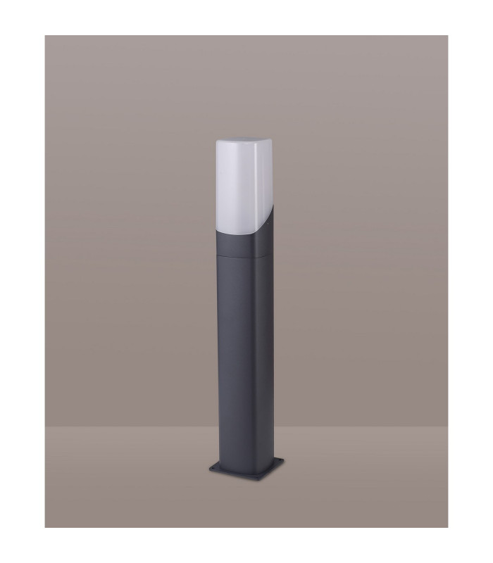 Blenheim 60cm Post Lamp 1 x E27 IP44 Grey/Opal -7